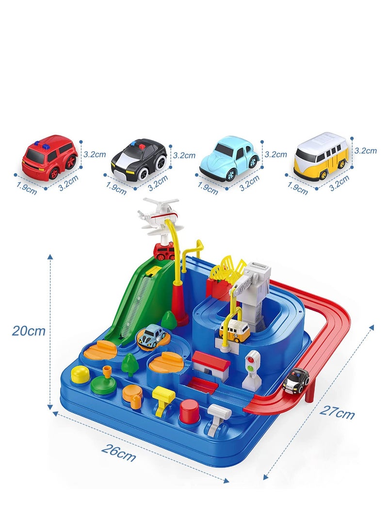 Excefore Adventure Car Toy, Cars Race Track Toys, Intelligence Educational Cars Track Kids Space Toys, Vehicle Puzzle Car Track Playsets, Montessori Toys, for 3 Year Old Boys Gifts for Kids Age 3 4 5 6  - Image 5