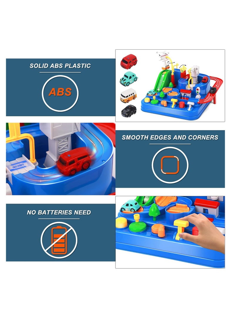 Excefore Adventure Car Toy, Cars Race Track Toys, Intelligence Educational Cars Track Kids Space Toys, Vehicle Puzzle Car Track Playsets, Montessori Toys, for 3 Year Old Boys Gifts for Kids Age 3 4 5 6  - Image 4