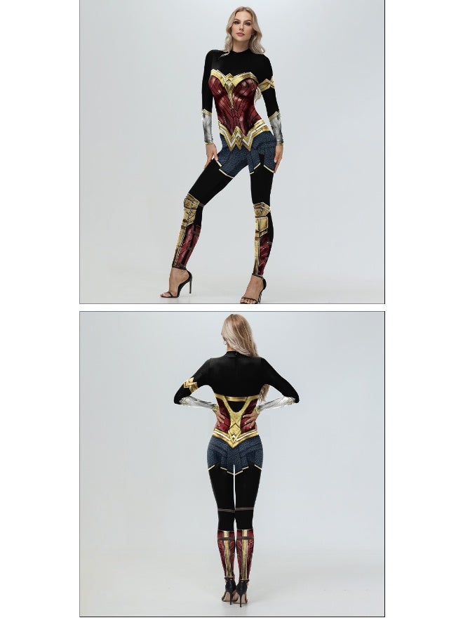 Wonder Woman Bodycon Dress - The Perfect Choice for Halloween - Image 3