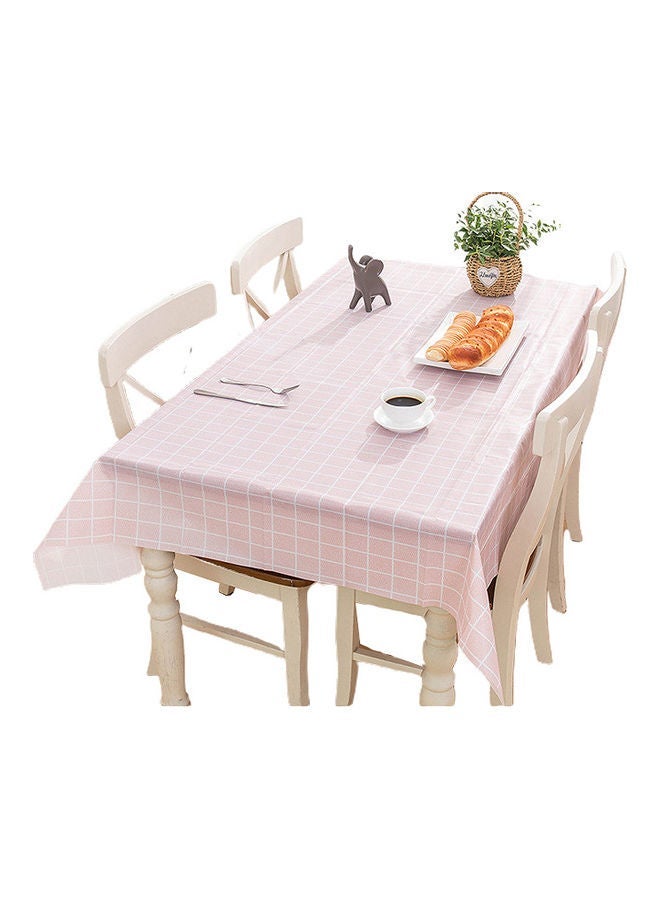 NIBEMINENT Anti-Scalding Kitchen Dinning Table Cloth Pink 137x153cm - Image 1
