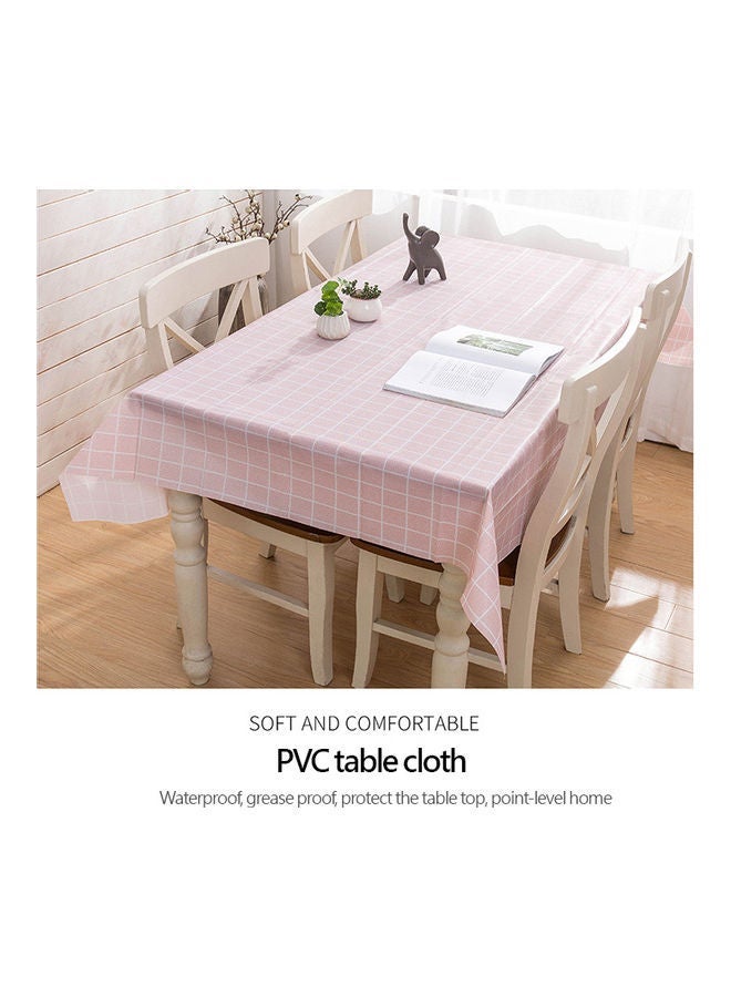 NIBEMINENT Anti-Scalding Kitchen Dinning Table Cloth Pink 137x153cm - Image 4