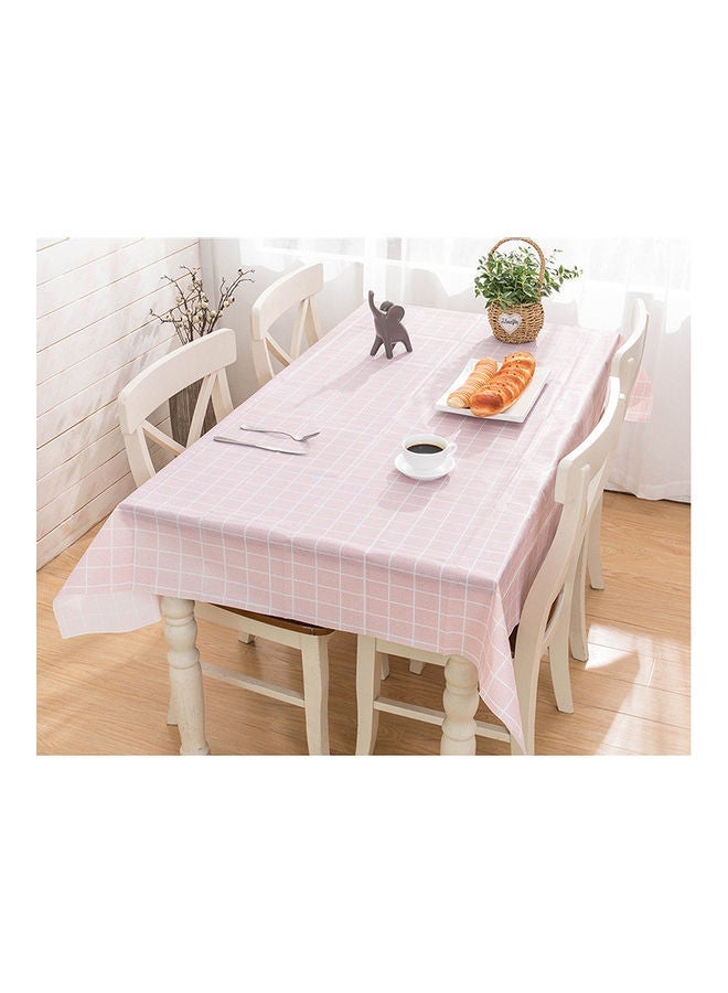 NIBEMINENT Anti-Scalding Kitchen Dinning Table Cloth Pink 137x153cm - Image 3