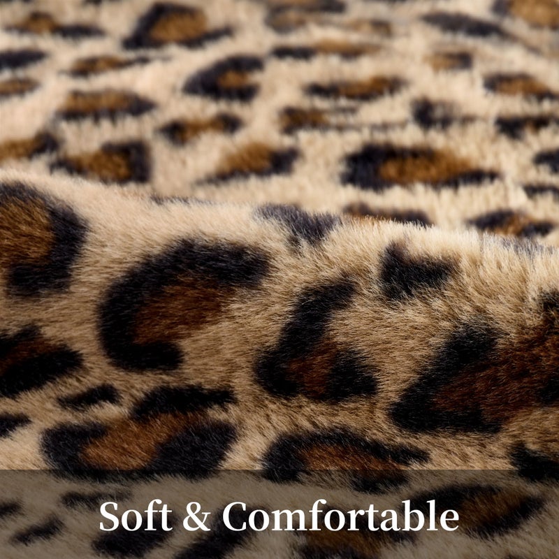 GALMAXS7 Cheetah Pillow Covers 18x18 Faux Fur Throw Pillow Covers Set of 2 Leopard Couch Pillow Covers Fluffy Soft Decorative for Home Living Room Bedroom - Image 2