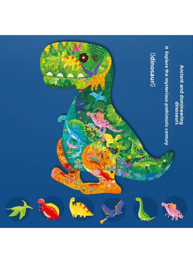 Dinosaur Lion Animal Alien Puzzle Children's Educational Paper Early Childhood Toys High Difficulty For Adults-Color:MZM-Gift Box Aesthetic Puzzle (Lion) - Image 2