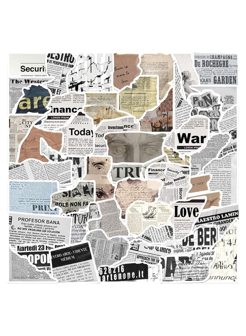 SYOSI 52pcs Retro Typewriter Style Quotes Stickers Journaling Stickers Aesthetic Laptop Stickers Decals Waterproof Aesthetic Words Scrapbook Sticker for Water Bottle Laptop Computer Skateboard - Image 5