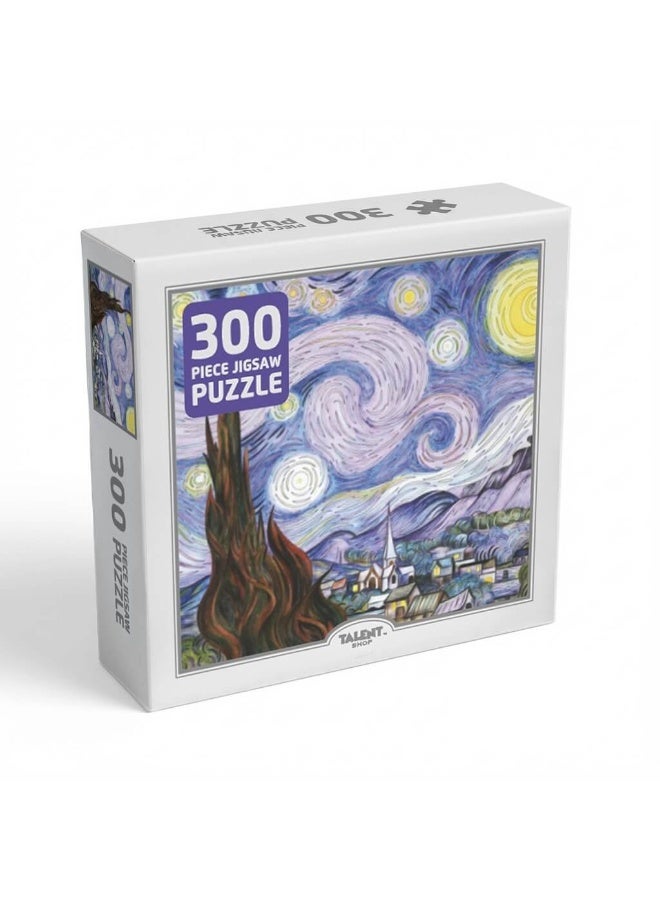 بازل 300 قطعة لوحة ليلة النجوم (Starry Night) - للكبار والصغار من تالنت شوب