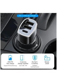 Yesido Y47 49W Double USB+Type-C/USB-C Port Car Fast Charger(Black) - pzsku/Z115D92D17D0F9288DA2FZ/45/_/1714128781/30c7d240-2f5f-4dec-8e05-c6da528ceb2c