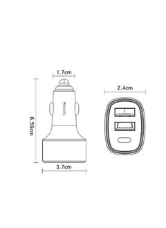 Yesido Y47 49W Double USB+Type-C/USB-C Port Car Fast Charger(Black) - pzsku/Z115D92D17D0F9288DA2FZ/45/_/1714128782/c22e81c0-e8cb-4fba-8f35-83c7671a4d6e