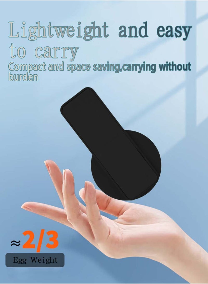 X-level MagSafe Magnetic Leather Folding Phone Stand,Ring Desktop Lazy Stand,Compatible with Mag Safe Finger Loop,Phone Ring Holder Strap for iPhone 15/16 Pro max/Samsung Galaxy S24/S25 Ultra Series,Magnet with Black Stand - Image 4