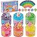 Okaybee 6 Pack Bingsu Crunchy Slime Kit Rainbow Slime for Kids with Cute Slime Charms Addins Slime Party Favors Sensory Toys Holiday Birthday Easter Hallowmas Christmas Girls Gift Boys Gift - Image 3