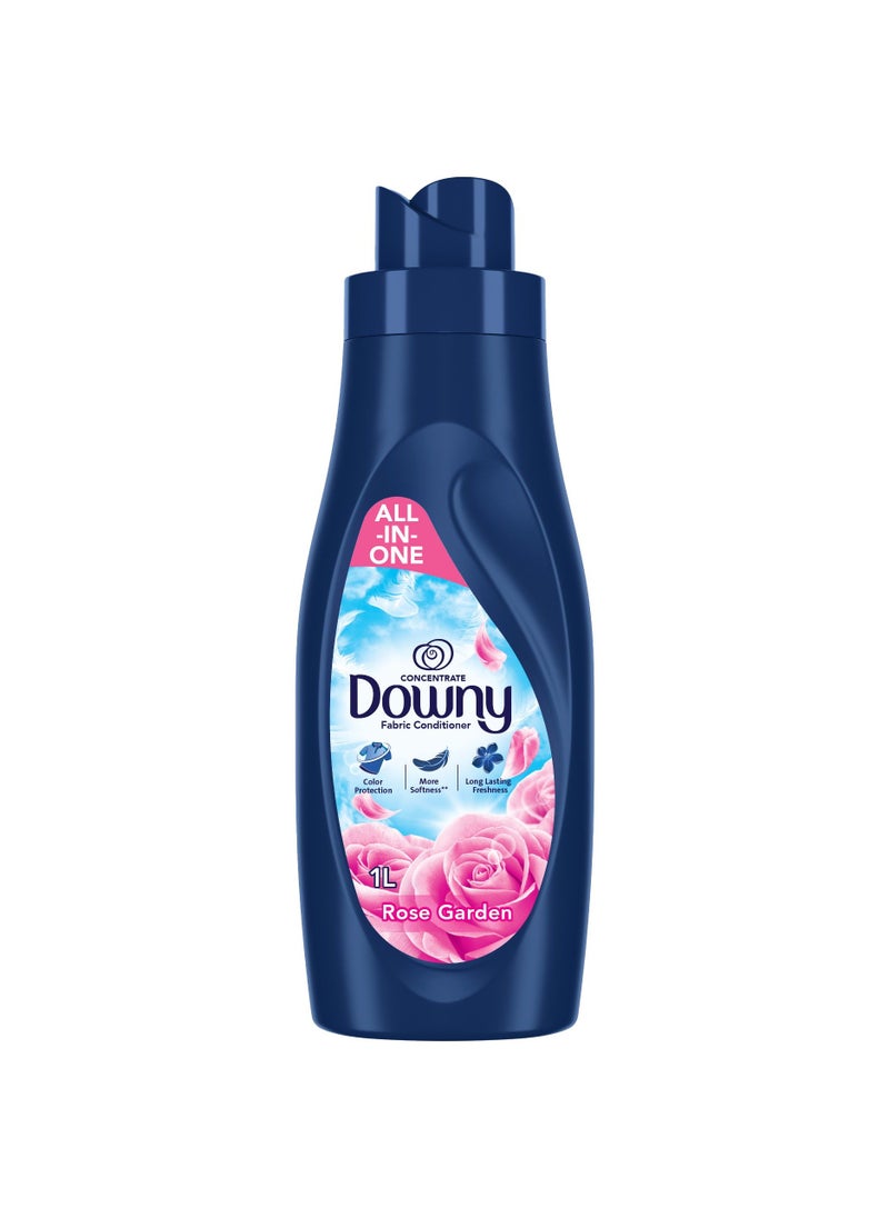 Downy Rose Garden Fabric Conditioner Concentrate Softener With Colour Portection More Softness And Long Lasting Freshness 1L  - Image 1