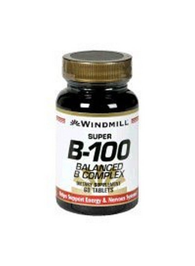 Windmill Vitamin B-100 Complex Tablets Size: 60