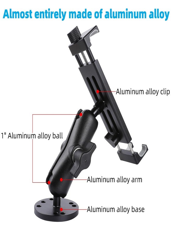 Leenconghui All-Aluminum Car Tablet Holder with Heavy Duty Drill Base, Compatible with iPad Pro Mini 4.7"-15" Samsung Galaxy Tab Tablets, Car Tablet Mount for Truck,Business ,Boat,Dashboard,Desk,Wall Mounting - Image 3