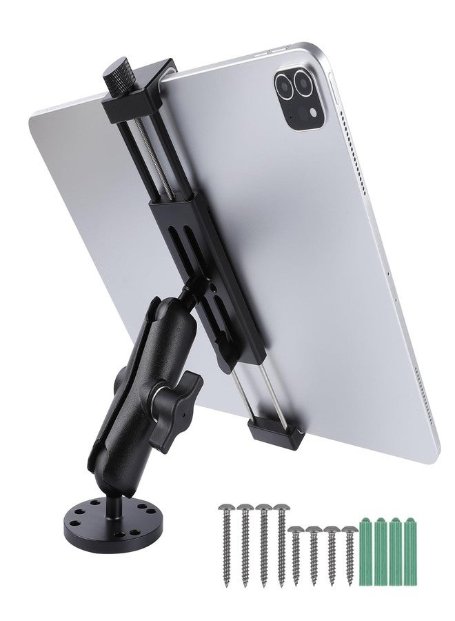 Leenconghui All-Aluminum Car Tablet Holder with Heavy Duty Drill Base, Compatible with iPad Pro Mini 4.7"-15" Samsung Galaxy Tab Tablets, Car Tablet Mount for Truck,Business ,Boat,Dashboard,Desk,Wall Mounting - Image 1