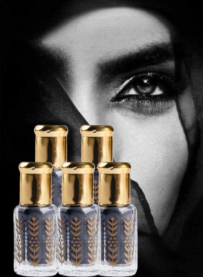 Generic 5 Pieces Al Asmad Eyeliner Black 6ML And Kohl Pencil - Image 1