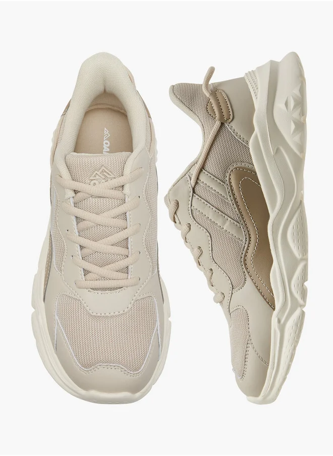 شو اكسبرس Panelled Sports Shoes with Lace Closure