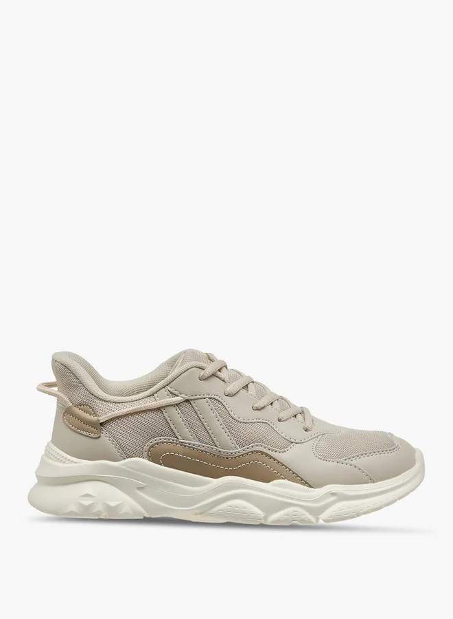 شو اكسبرس Panelled Sports Shoes with Lace Closure