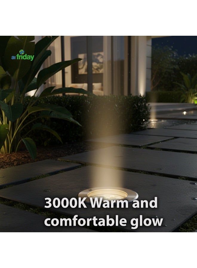 ALFRIDAY Recessed Inground LED Up light 24W 3000K IP65 Warm White - Image 2