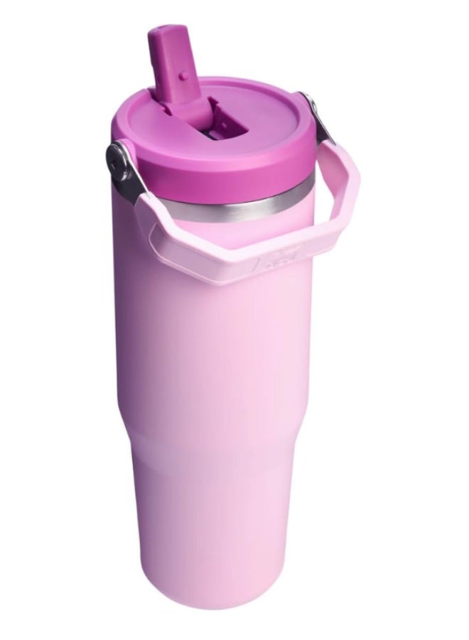 Stanley 30oz Stainless Steel Tumbler – Double Wall Vacuum Insulated Travel Cup with Straw & Leak-Resistant Flip Lid, Reusable Water Bottle for Home, Office & Car – Keeps Drinks Cold Up to 12 Hours - Image 3