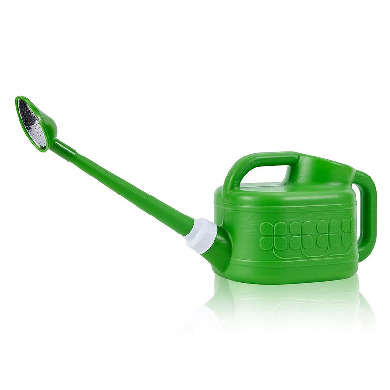 Plastic Watering Can for Indoor  Outdoor Plants 1 Gallon4Liter Ebristar Watering Pot for Garden Flower with Long Spout and Removable 360 Degree Rotation Sprinkler Head Green