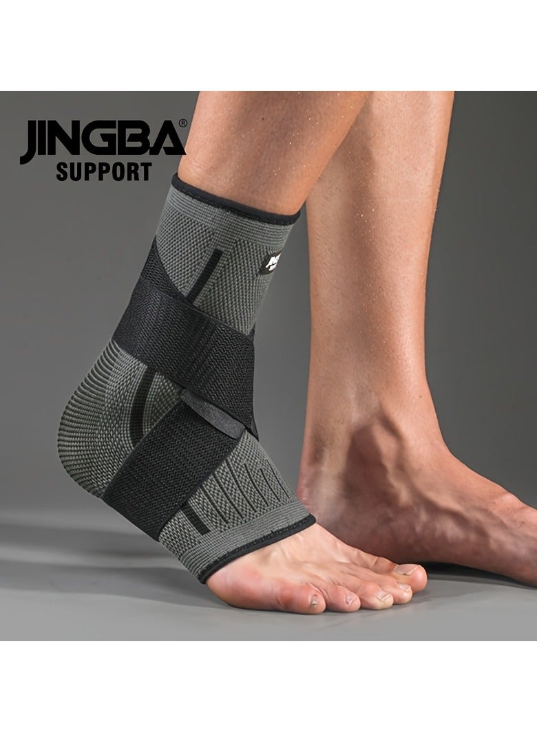 JINGBA SUPPORT Support Ankle Brace - Adjustable Compression Wrap for Running, Hiking u0026 Basketball, Breathable Nylon with Secure Straps（XL） - Image 2