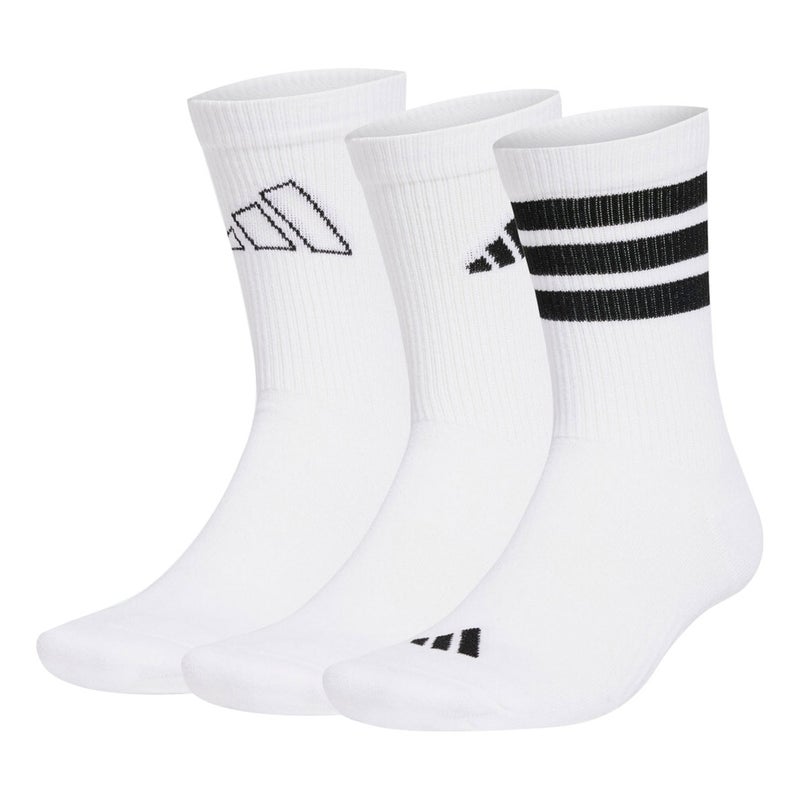 adidas Logo 3 Pack Socks 'White'