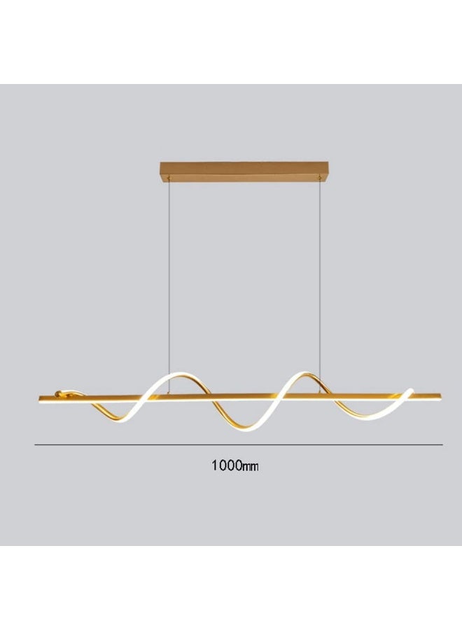 Modern LED Pendant Light Chandelier – Wave Design Dimmable Hanging Lamp for Dining Room, Kitchen Island & Living Room | Contemporary LED Lighting Fixture for Home Décor - Image 4