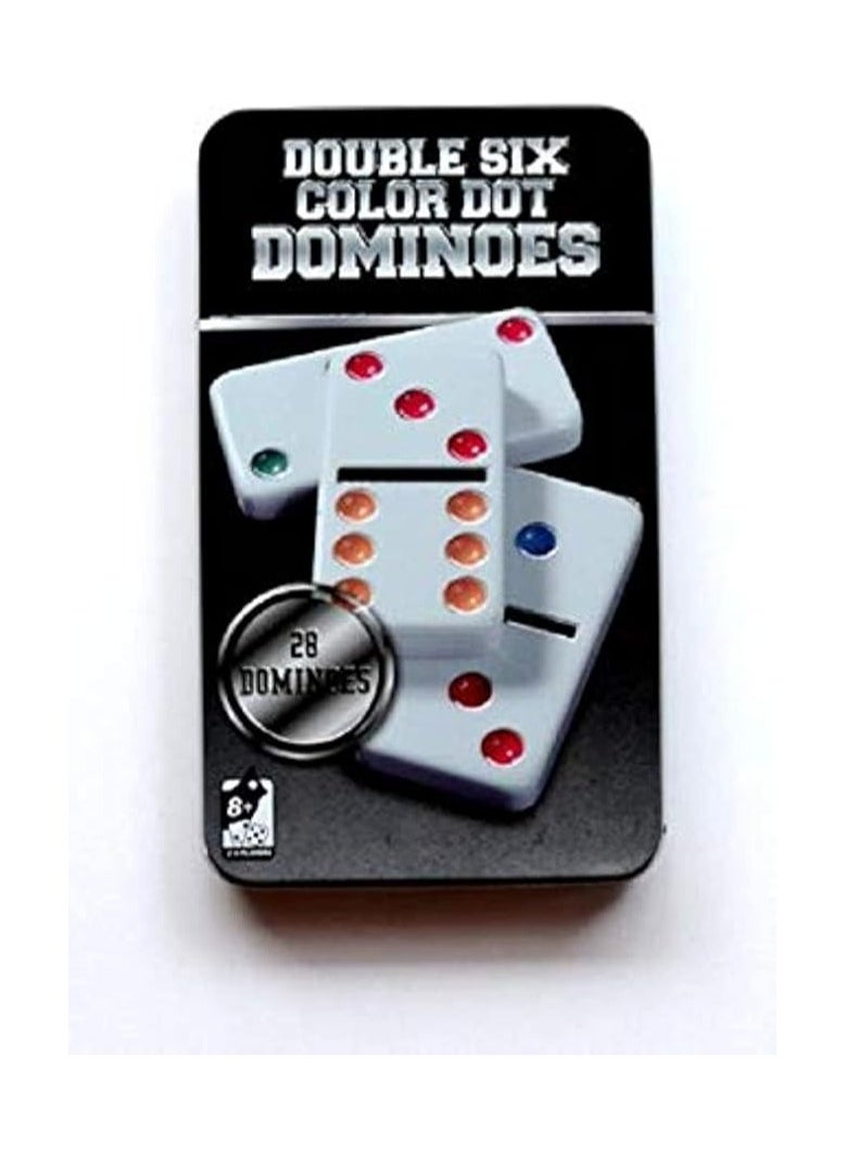 4KIDS Dominoes Premium Set Of 28 Double Six Color 