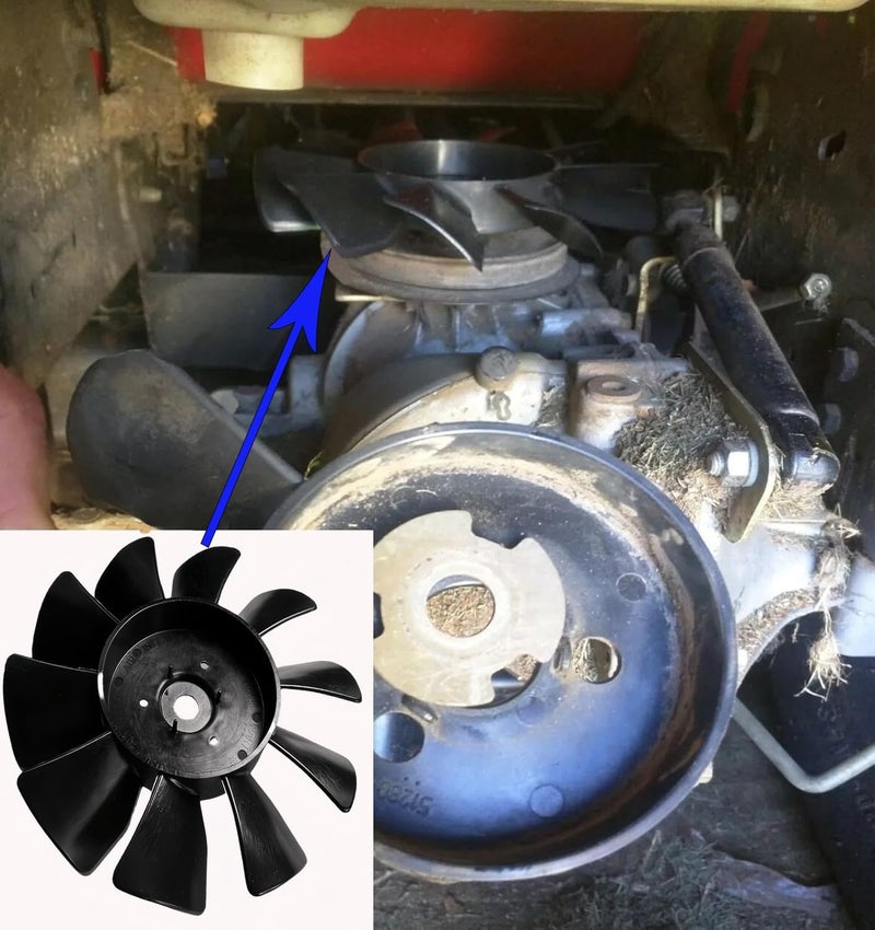 Viefow 53822 7" 10 Blades Transmission Fan for Husqvarna Craftsman Tractors - Image 5