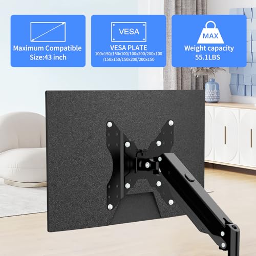 Pholiten VESA Adapter - Adjustable for Monitor Arm & TV Wall Mount - Extension Panel Convertible - Dimensions 100x150/150x100/100x200/200x100/150x150/150x200/200x150/200x200 - Image 3
