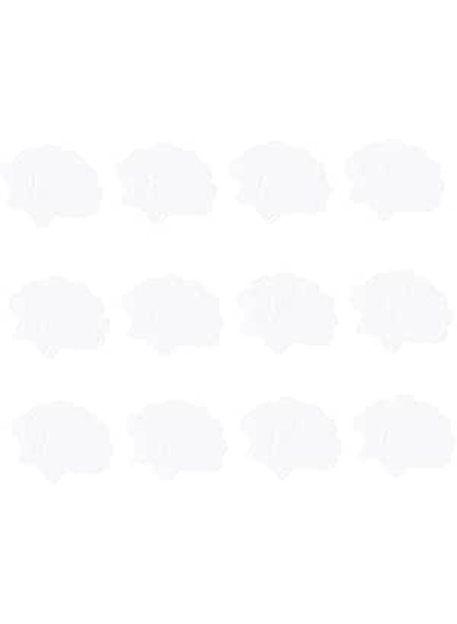 ملصقات حمام بيضاء غير قابلة للانزلاق 12 قطعة ملصقات أمان على شكل صدفة البحر للحوض والاستحمام - Image 1