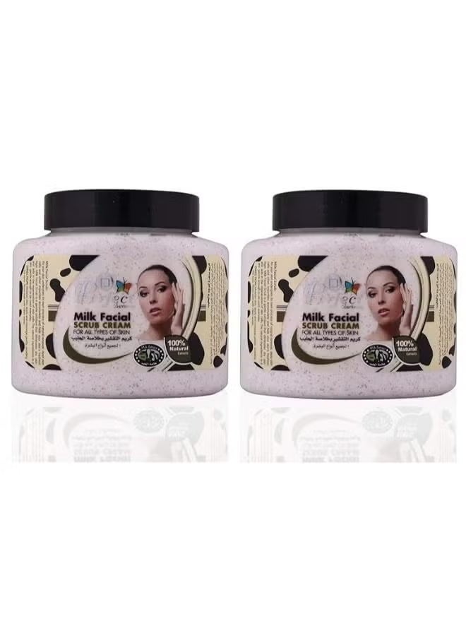 Perfect 2Pcs Perfect Milk Facial scrub Cream 500g - Image 1