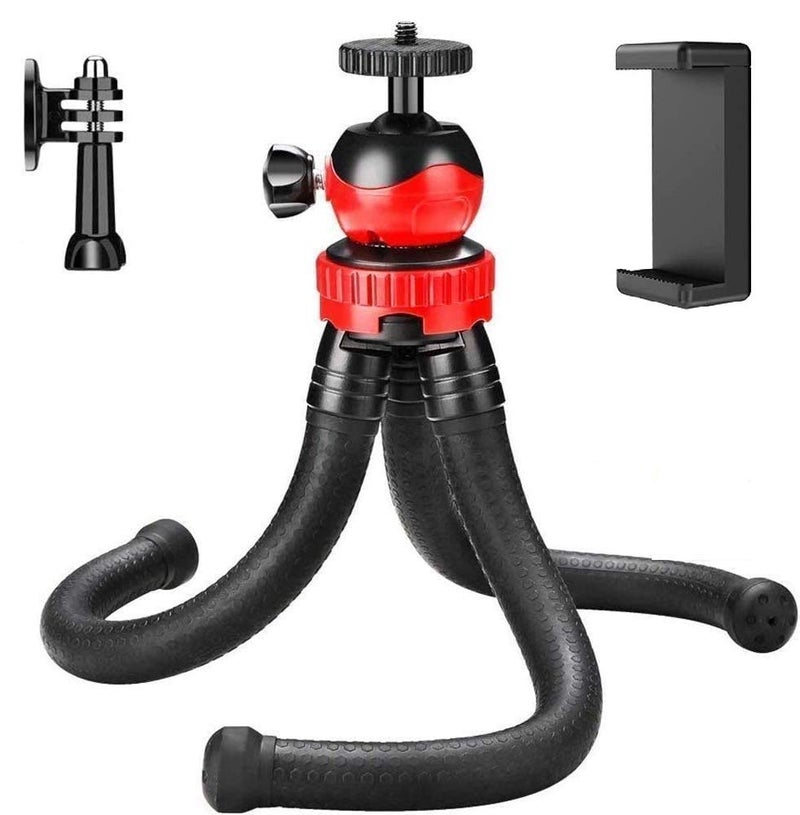 Adofys Camera Flexible Tripod, Cell Phone Tripod 12 Inch Gorilla Tripod Lightweight Bendable Tripod with Heavy Duty Smartphone Stand, Compatible for Action Camera etc. - Image 4