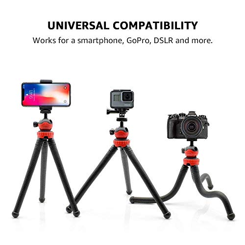 Adofys Camera Flexible Tripod, Cell Phone Tripod 12 Inch Gorilla Tripod Lightweight Bendable Tripod with Heavy Duty Smartphone Stand, Compatible for Action Camera etc. - Image 5
