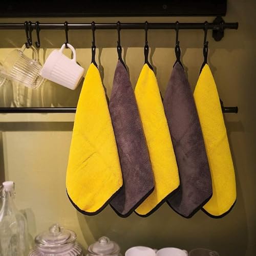 OAN Microfiber Cloth 6pcs 40x30cms 600 GSM Multi-Color! Thick Lint & Streak-Free Multipurpose Cloths Automotive Microfibre Towels for Car Bike Cleaning Polishing Washing & Detailing. - Image 3