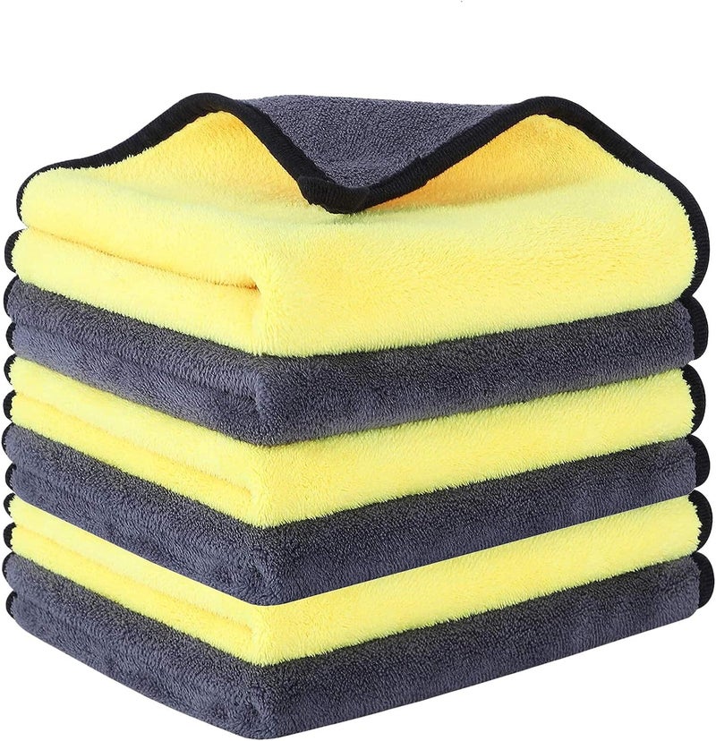 OAN Microfiber Cloth 6pcs 40x30cms 600 GSM Multi-Color! Thick Lint & Streak-Free Multipurpose Cloths Automotive Microfibre Towels for Car Bike Cleaning Polishing Washing & Detailing. - Image 1