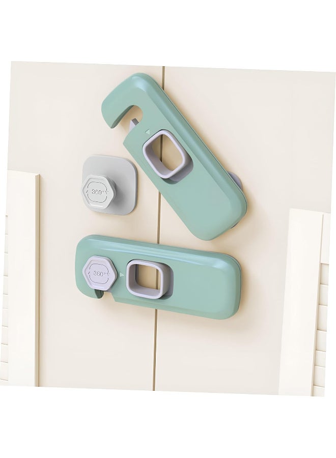 (1 Pcs) Furniture Safety Locks for Kids, Child Safety Lock for Fridge, Drawers, Cupboard, Cabinet, Window Safety Multifunction Accessories Buckle Lock for Baby and Toddlers (Assorted Color) - Image 2