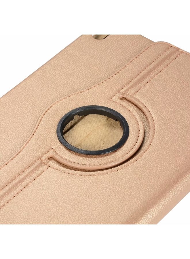 Applicable Ipad Tablet Protective Case Ipad10.2 Rotating Protective Leather Case Ipad11 Litchi Pattern Tablet Leather Case-Color:Dark Blue-Applicable Model:pro 9.7 】 - Image 4