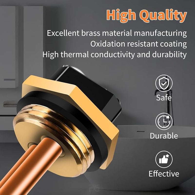 سخان مياه كهربائي نحاسي 240 فولت 9000 واط تسخين سريع للمنازل المتنقلة - Image 4