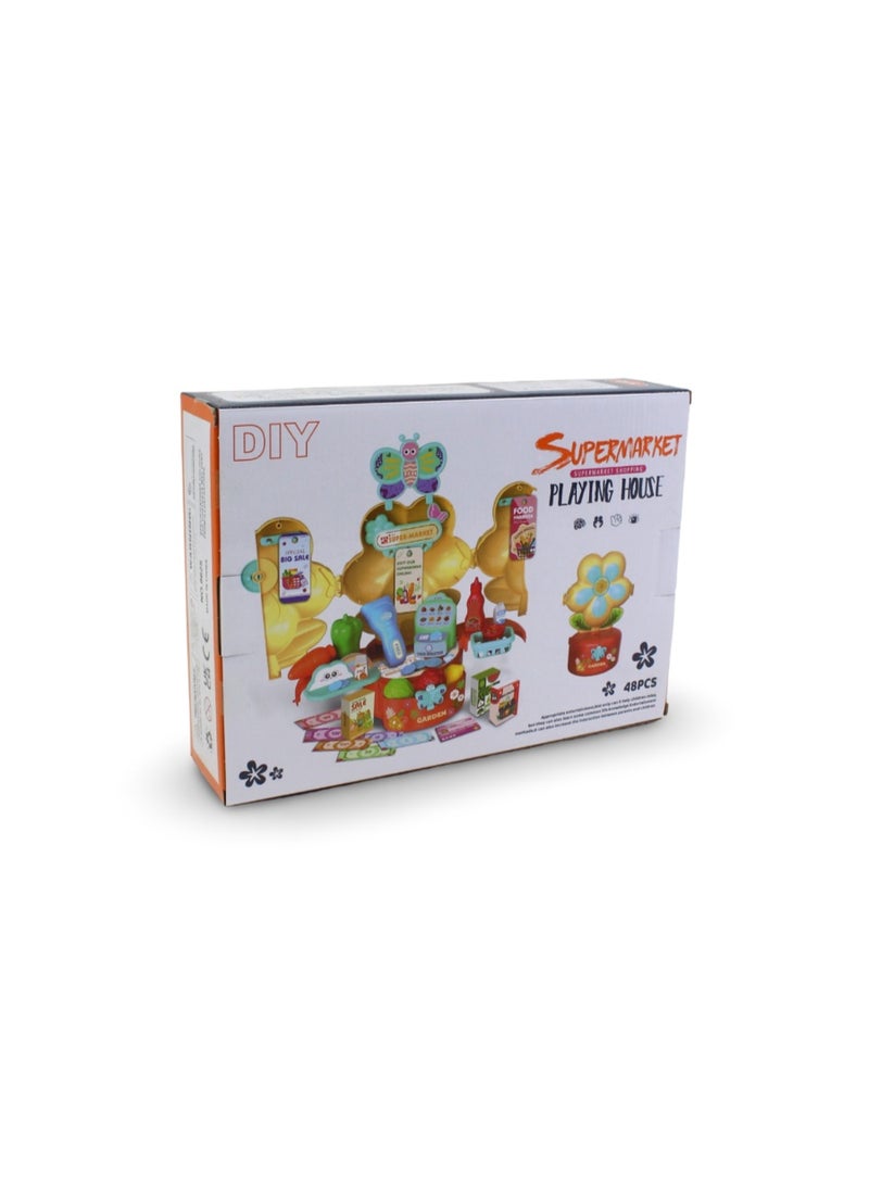 DIY Supermarket Playing House Set – 48 Pcs - Image 2