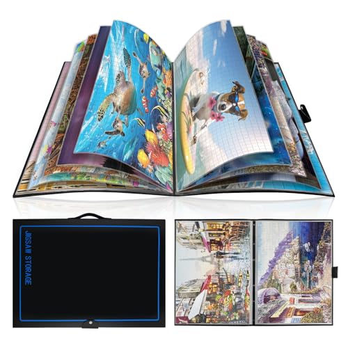 ALL4JIG 20872815 Puzzle Binder  SpaceSaving Storage Folder for 5001000 Piece Puzzle Collection Holds 20 Puzzles HD Film Pockets Birthday Gift for Mom  Grandma - Image 1