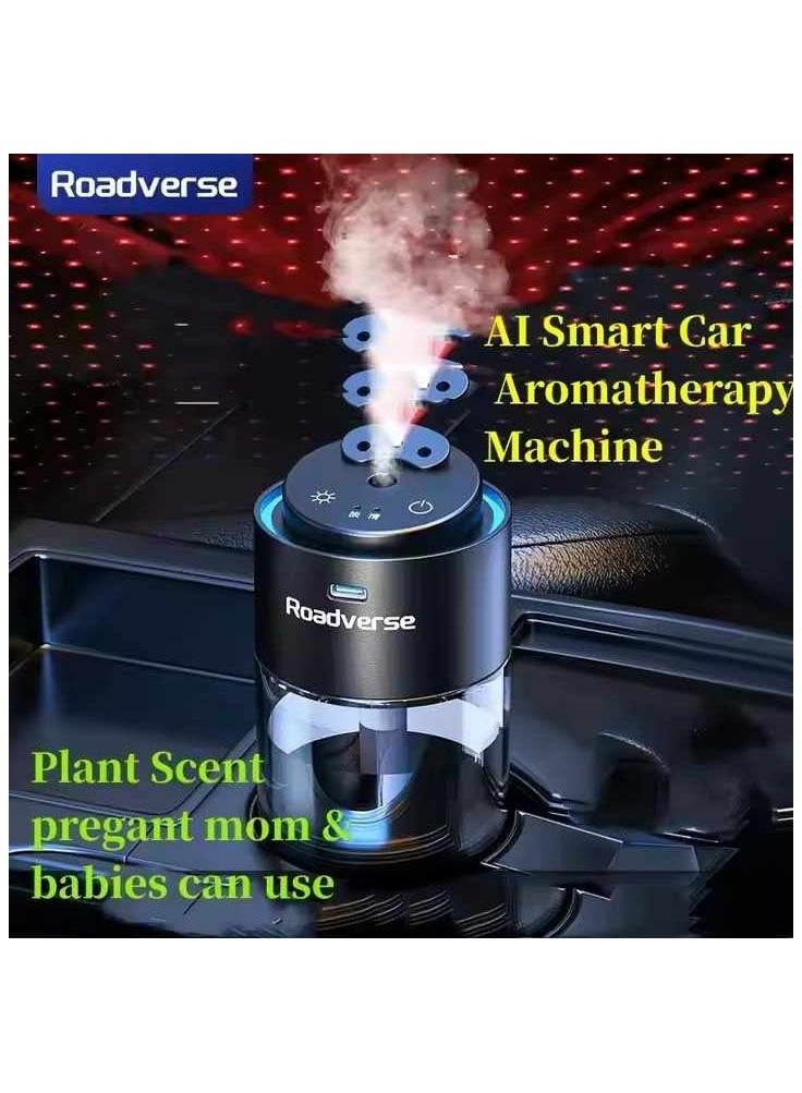 ROADVERSE Starry Sky Projection Smart Car Diffuser, Star Sky Luxury Smart Car Air Fresheners Essential Oil Diffuser for Rooftop Room Office  - Image 2