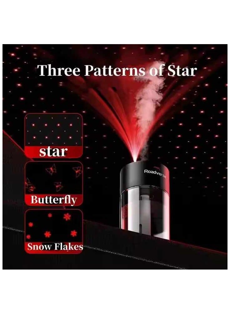ROADVERSE Starry Sky Projection Smart Car Diffuser, Star Sky Luxury Smart Car Air Fresheners Essential Oil Diffuser for Rooftop Room Office  - Image 4