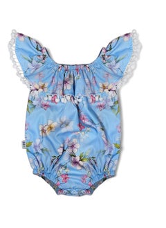 BabyShoora Baby Girls Playsuit With shoulder frills  - Image 1