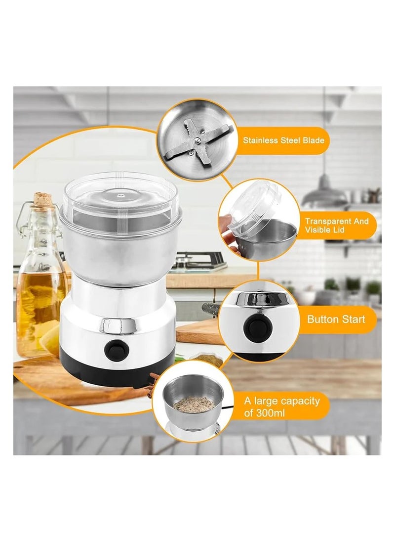 Generic - 150-Watt Electric Grinder For Grinding Coffee And Grains, With Sharp Blades And A Capacity Of 300 ml - Image 1