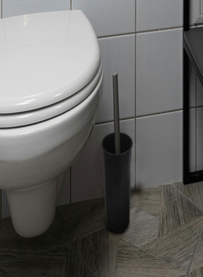 BUGUUYO Toilet Brush Cup Holder Sturdy Plastic Bathroom Brush Container for Cleaning Essential Toilet Cleaning Tool Stylish Organized Design for Restrooms - Image 5