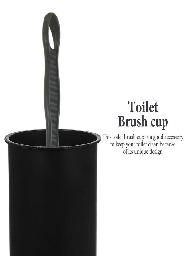 BUGUUYO Toilet Brush Cup Holder Sturdy Plastic Bathroom Brush Container for Cleaning Essential Toilet Cleaning Tool Stylish Organized Design for Restrooms - Image 3