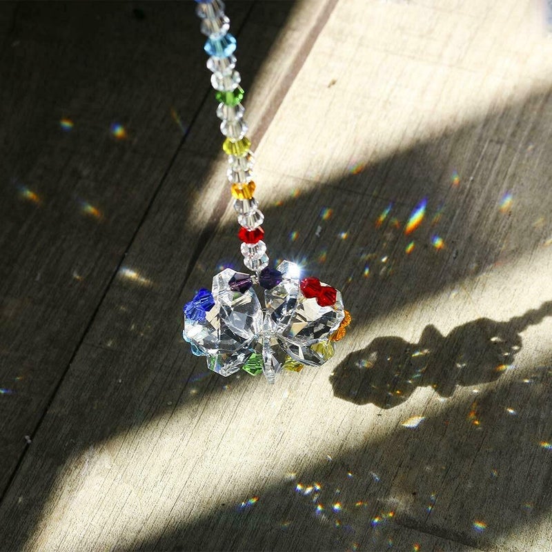 Discount4product D4P Glass Hanging k9 Crystal Sun Catcher Car Hanging Home Decoration A20 - Image 3