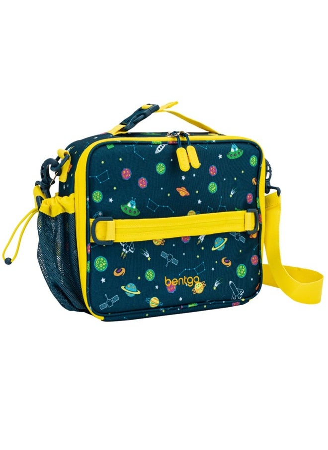 Bentgo Kids Prints Leak Proof, 5 - Compartment Bento - Style Kids Lunch Boxideal Portion Sizes For Ages 3 To 7 Bpa - Free, Dishwasher Safe , Food - Safe Materials (Space)  - Image 1