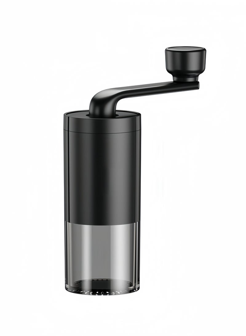 nihao مطحنة قهوة يدوية جديدة للاستخدام المنزلي، مطحنة حبوب قهوة محمولة يدوية مع فرشاة تنظيف - أسود - Image 2